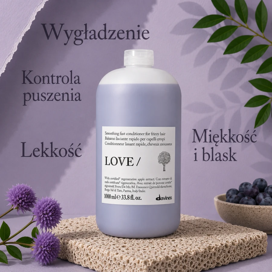 DAVINES NEW ESSENTIAL HAIRCARE odżywka do włosów LOVE Smoothing Conditioner 1000 2