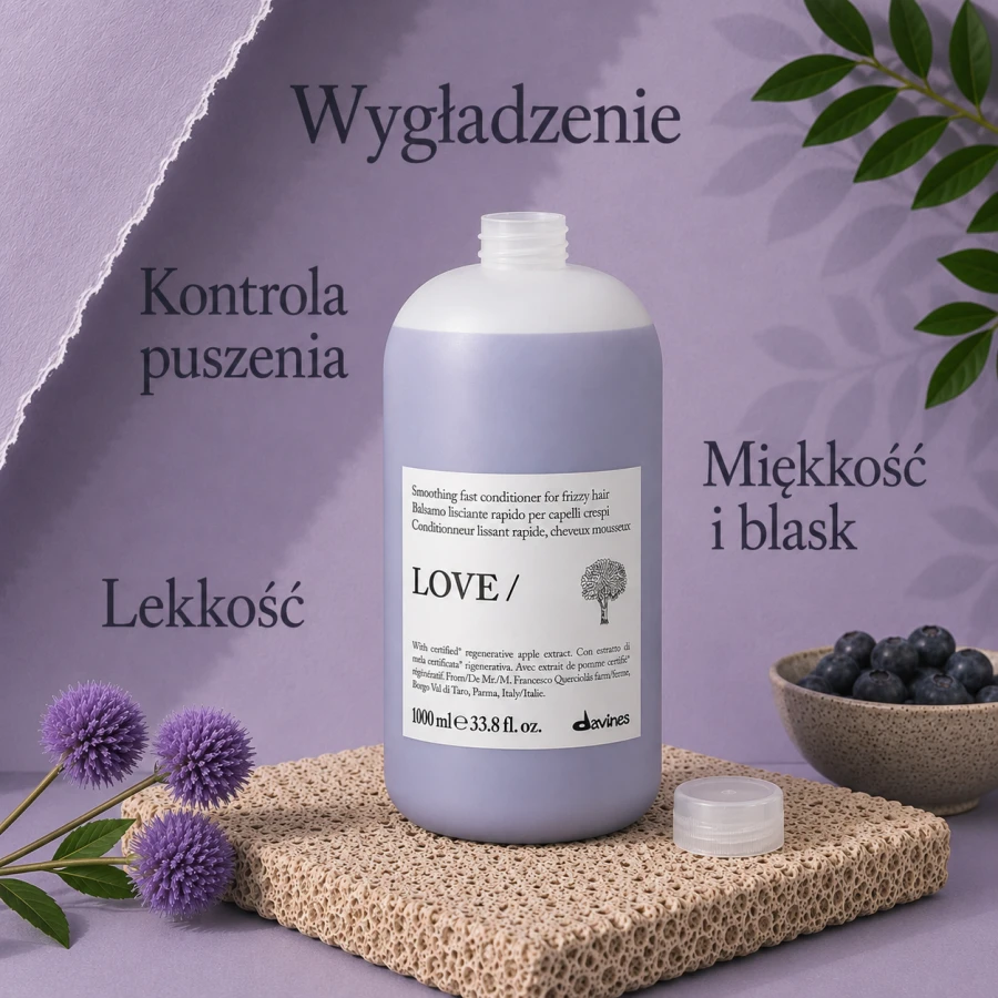 DAVINES NEW ESSENTIAL HAIRCARE odżywka do włosów LOVE Smoothing Conditioner 1000 3
