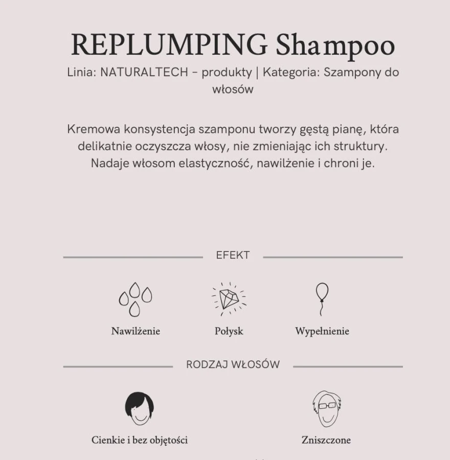 DAVINES NATURALTECH szampon do włosów Replumping Shampoo 250 ml 2