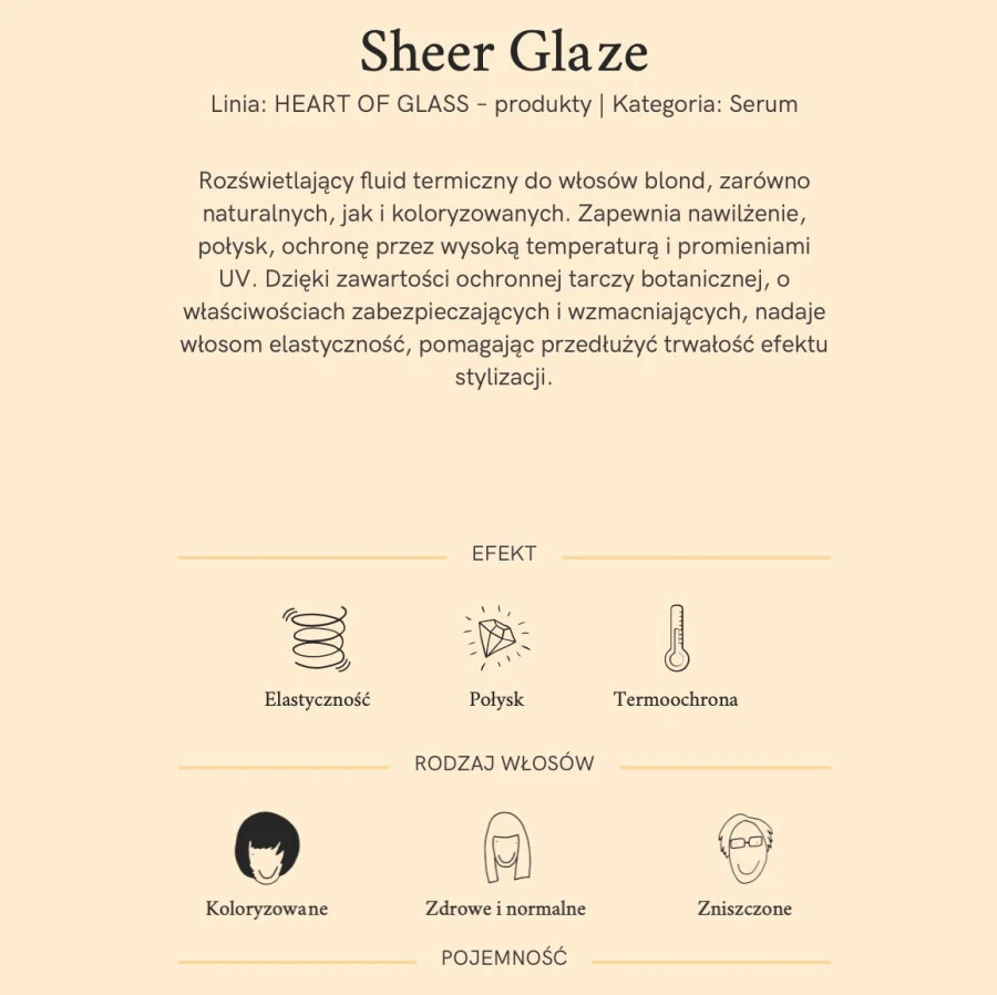 DAVINES HEART OF GLASS fluid rozświetlający do włosów blond Sheer Glaze 150 ml 2