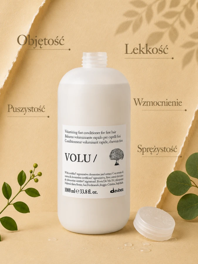 DAVINES NEW ESSENTIAL HAIRCARE odżywka do włosów VOLU Conditioner 1000 ml 3
