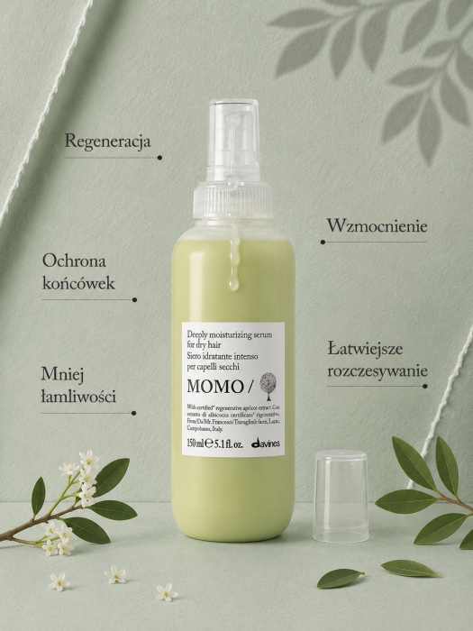 DAVINES NEW ESSENTIAL HAIRCARE serum do włosów MOMO Quenching Fluid 150 ml 2