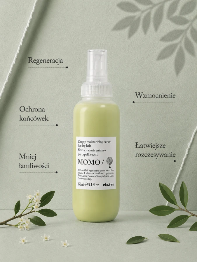 DAVINES NEW ESSENTIAL HAIRCARE serum do włosów MOMO Quenching Fluid 150 ml 3