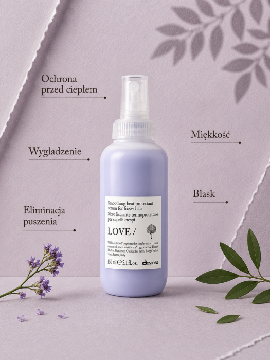 DAVINES NEW ESSENTIAL HAIRCARE serum do włosów LOVE Smoothing Serum 150 ml 2