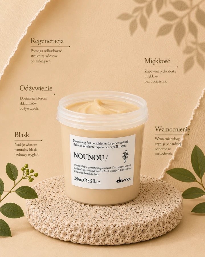 DAVINES ESSENTIAL HAIRCARE NOUNOU odżywka do włosów 250 ml 3