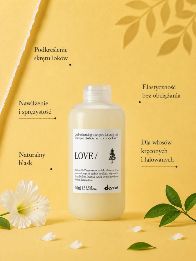 DAVINES ESSENTIAL HAIRCARE szampon do włosów LOVE CURL Shampoo 250 ml 3