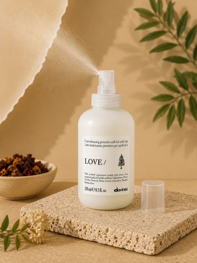 DAVINES NEW ESSENTIAL HAIRCARE mleczko do włosów LOVE CURL Hair Milk Enhancer 25 3