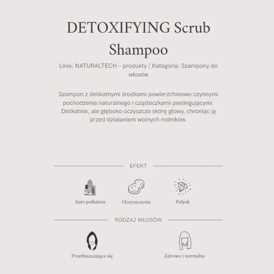DAVINES NATURALTECH szampon do włosów i skóry Detoxifying Scrub Shampoo 250ml 2