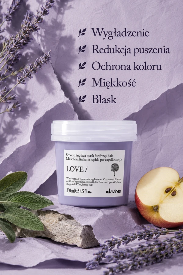 Davines LOVE Smoothing Instant Mask to intensywna maska wygładzająca 2