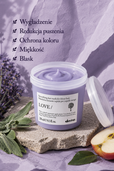 Davines LOVE Smoothing Instant Mask to intensywna maska wygładzająca 3