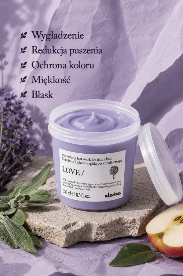 Davines LOVE Smoothing Instant Mask to intensywna maska wygładzająca 3
