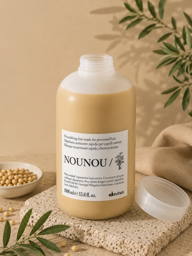 DAVINES NEW ESSENTIAL HAIRCARE maska do włosów NOUNOU Hair Mask 1000 ml 3