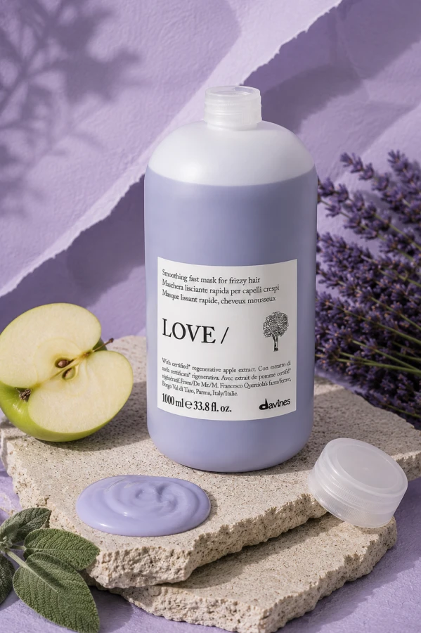DAVINES NEW ESSENTIAL HAIRCARE maska do włosów LOVE Smoothing Mask 1000 ml 3